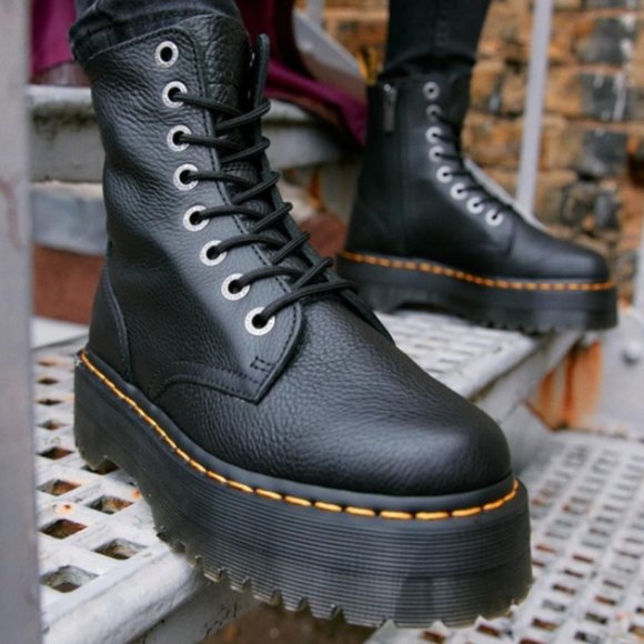 DR. MARTENS JADON III PISA LEATHER PLATFORM BOOTS MSRP$250 RARE FIND - Picture 9 of 14